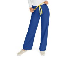 AngelStat Unisex Reversible Scrub Pants with Drawstring Waist, Sapphire, Size M, Angelica Color Code