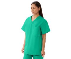 AngelStat Unisex Reversible V-Neck Scrub Top with 4 Pockets, Jade, Size 3XL, Angelica Color Code
