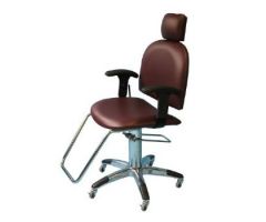 Mammography Chair with Reclining Backrest and Flat Headrest-Black. Burgandy, Navy Blue and Gunmetal Gray available for an additional charge. 250 Lb Weight Capacity. Footrest is removable.