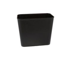 Fire Resistant Waste Basket, 27 qt., Black