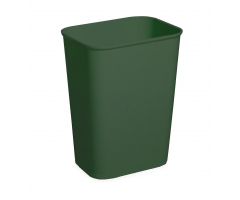 Fire Resistant Waste Basket, 40 qt., Green