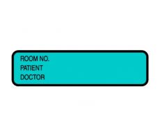 Doctor's ID Label, Turquoise, 200/Roll