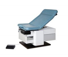 High-Low Foot Operated Power Adjustable Exam Table, Blue