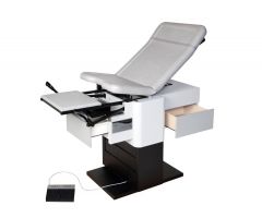 High-Low Foot Operated Power Adjustable Exam Table, Smoke
