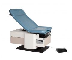 High-Low Foot Operated Power Adjustable Exam Table, Blue, MDR4200RBCWCB