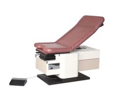 High-Low Foot Operated Power Adjustable Exam Table, Wine, MDR4250LBCWWW