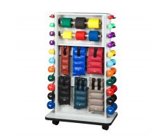 Mobile Cuff Weight, Dumbbell and Band Rack