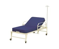 Emergency Cot with Rails, IV Pole and Mattress, 81" L x 37" W x 24" H, 450 lb. Weight Capacity