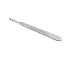 #4L Long 8-3/8" (21.3 cm) German Stainless Steel Scalpel Handle for Blades 20, 22, 25