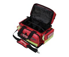Premium Tarpaulin Fluid-Resistant Nylon EMS Bag, Red, 17.5" x 13" x 10", 5 lbs.