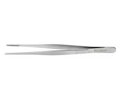 Narrow Tip Dressing Forcep,Serrated Straight Tip,6.25"