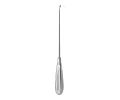 10"(25.4 cm) Bushe Bone Curette with 3 mm Reverse Angle Oval Cup