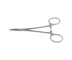 5" (12 cm) Curved Halsted-Mosquito Hemostatic Forceps with 1x2 Teeth