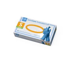 SensiCare Exam Glove, Nitrile, Extended Cuff, Size S