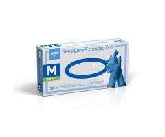 SensiCare Exam Glove, Nitrile, Extended Cuff, Size M