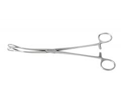 Foerster-Ballenger Curved Tip Sponge Forceps,Serrated,8"