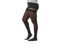 CURAD Compression Hosiery, Thigh High, 20-30 mmHg, Black, Size A (S)