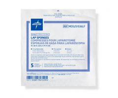 X-Ray Detectable Sterile Lap Sponge, 8" x 36", 5/Pack, 40 Packs/Case