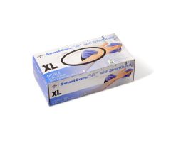 SensiCare Silk Powder-Free Nitrile Exam Gloves with SmartGuard Film, Size XL