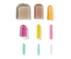 Nonperforated Nonvented Tinted Surgical Instrument Guard, Assorted Colors and Sizes, 100/Pack