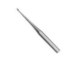 Size 5 9"(22.8 cm) Hexagonal Handle Bone Curette with Angled 8.9 mm Oval Cup