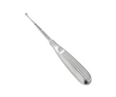 Bruns Bone Curette, Angled, Size 1, 6.75" (17 cm)