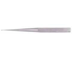Size 000 9"(22.8 cm) Hexagonal Handle Bone Curette with Straight 3.2 mm Oval Cup