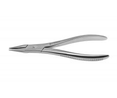 Pulling Pliers with Narrow Tip, Serrated, Single Action, 7.5"