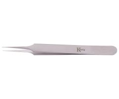 7"(17.8 cm) Long 9 mm Wide Jeweler-Type Forceps with Straight 0.3 mm Tips