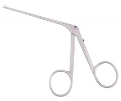 FORCEP,EAR,MICRO,OVAL CUP,CURVE LEFT