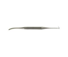 #1 7"(17.8 cm) Double-Ended Varady Vein Hook with Crochet Hook and Probe