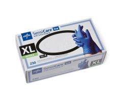 SensiCare Ice Powder-Free Nitrile Exam Gloves with SmartGuard Film, Size XL MDS6804H