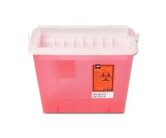 Wall-Mount Sharps Container, Red, 5 qt.