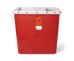 Sharps Containers, Red, Sliding Lid, 12 gal. MDS705212SLH