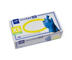 SensiCare Silk Powder-Free Nitrile Exam Gloves, Size XS