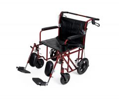 22"W Freedom Plus Lightweight Bariatric Transport Chair