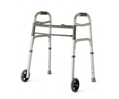 Youth Walker, 2 Button, Folding, Junior, Basic, 5" Wheels