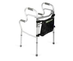 3-in-1 Stand Assist Walker with 2-Button Folding and Bag, Silver