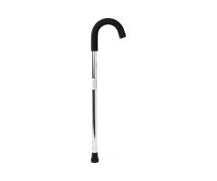 Standard Aluminum Cane, 30"-38" Adjustable, Chrome