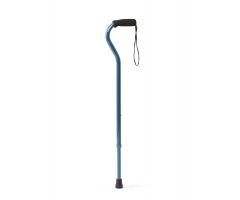 Aluminum Fashion Cane with Offset Handle, Blue/Teal