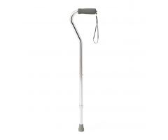 Aluminum Fashion Cane with Offset Handle, Chrome MDS86420CHRH1