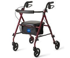 Superlight Aluminum Rollator, Red
