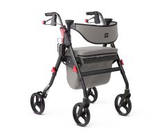 Empower Rollator with Microban-Treated Touch Points and Seat, Black
