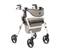 Empower Rollator with Microban-Treated Touch Points and Seat, White