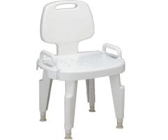Composite Bath Bench with Back and Arms MDS89755RH