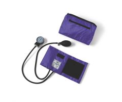 Handheld Aneroid Sphygmomanometer with Nylon Case, Purple