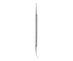 7" (17.8 cm) Double-Ended Varaday Phlebectomy Extractor with 2.8 mm Large Hook with Ball Tip and 1.9 mm Spatula