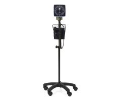 Mobile Aneroid Blood Pressure Monitor with Stand, Basket, and Adult Cuff