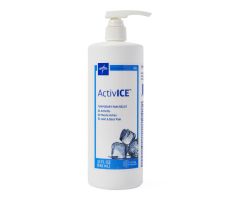 ActivICE Topical Pain Reliever Gel Pump, 32-oz., MDSAICE32H