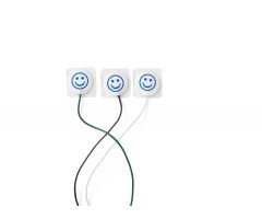 MedGel Pre-Wired Neonatal ECG Electrode with Clear Tape, 3/pk/